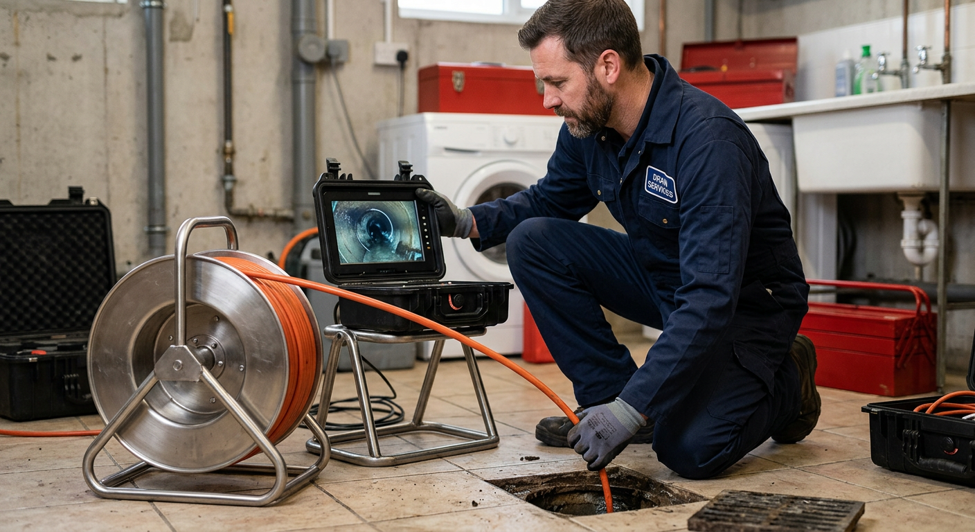 Inspection caméra endoscopique de canalisation à Bezons