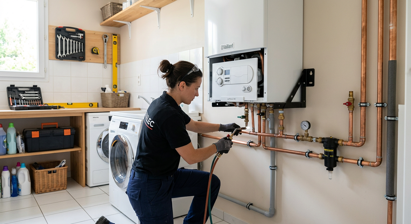 Remplacement de chaudière à condensation par un chauffagiste à Bezons